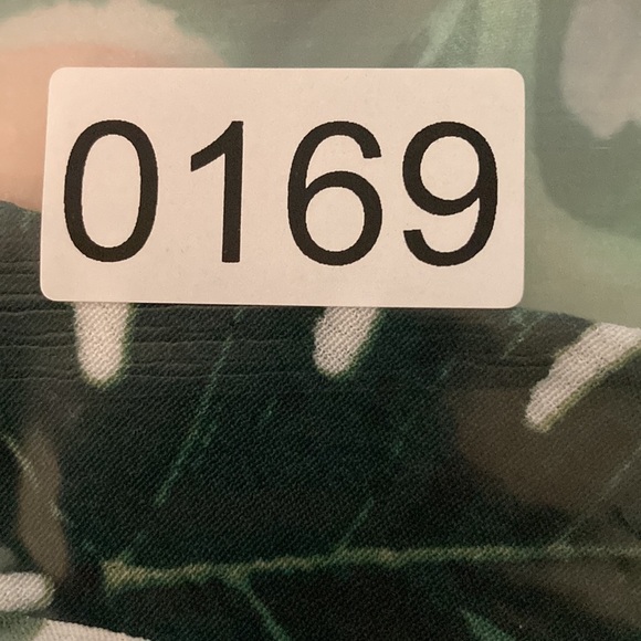 For Love & Lemons V-Neck Monstera Palm Tropical Leaf Dress XS NWT Maximalist - Picture 15 of 16